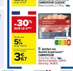 jambon Carrefour