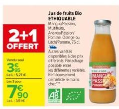 jus de fruits bio Orange