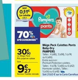 culotte Pampers