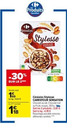 chocolat au lait Carrefour