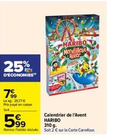 calendrier de l'Avent Haribo