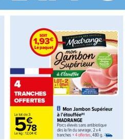 jambon madrange