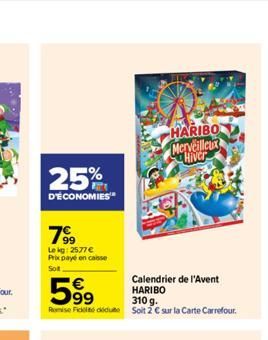 calendrier de l'Avent Haribo