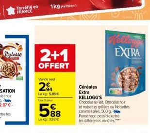 chocolat au lait Kellogg's