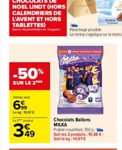 chocolats Milka