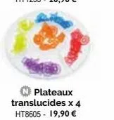 plateaux translucides x 4 ht8605 - 19,90 € 