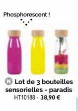 Phosphorescent!  Lot de 3 bouteilles sensorielles - paradis HT10188 - 38,90 € 