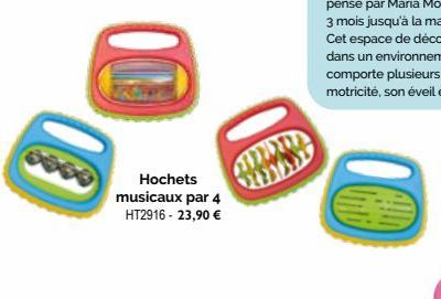 365  Hochets  musicaux par 4 HT2916 - 23,90 €  ANDA  