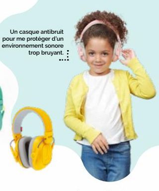 Un casque antibruit pour me protéger d'un environnement sonore trop bruyant. : 