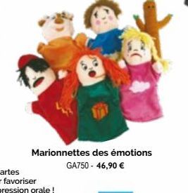 Marionnettes des émotions GA750 - 46,90 € 