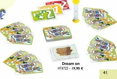 uneam gry  ge  2  dream on  ht4722 - 19,90 €  ans www  ctme  ano  bvt  41 