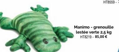 Manimo - grenouille lestée verte 2,5 kg HT8219 -85,00 € 