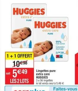 soit  huggies  extra c pure  huggies  extra care  pure  99% pure water  cushiony texture  pure 