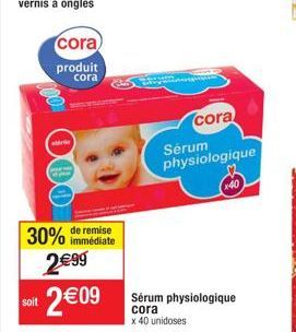 sérum physiologique Cora