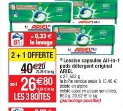 boîtes Ariel