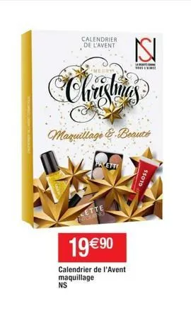 calendrier de l'avent  megrys  christmas  maquillage & beauté  pavetti  cette  nicking  19 €90  calendrier de l'avent maquillage ns  isi  $5019 