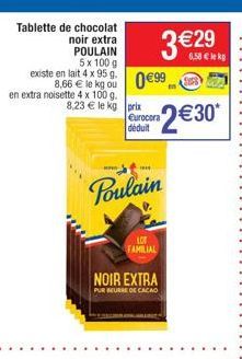 chocolat noir Poulain