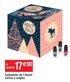 HOLLY  JOLLY  Calendrier 17€90  Calendrier de l'Avent vernis à ongles  