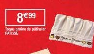 8€99  Toque graine de pâtissier PATISSE  gen 