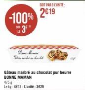 gâteau marbré Bonne maman