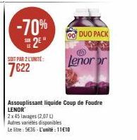 adoucissant Lenor