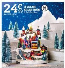 PANEN  24€  DEEE 0,07  w  VILLAGE ATELIER TRAIN 21,5x15,5x19,5 cm 