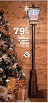 79€  dost DELFI 754  LELAMPADAIRE OR LUMINEUX INTERIEUR 40x40x100cm  $ 