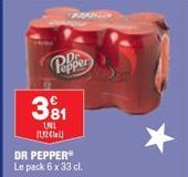 Pepper  D  3⁹1  UNL U2 Call  DR PEPPER® Le pack 6 x 33 cl. 