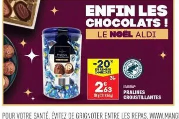 -20*  de remise dhidiate  enfin les chocolats! le noël aldi  2%3  3507,51  atla  ar  spring  ched 