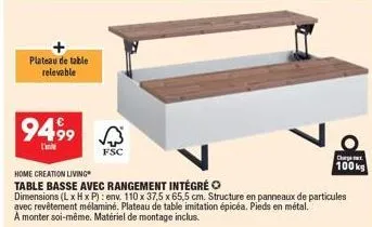 table basse home creation