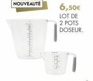 NOUVEAUTÉ  6,50€  LOT DE  2 POTS DOSEUR. 