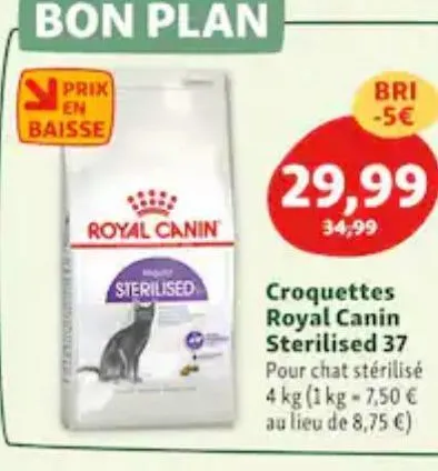 croquettes royal canin sterilised 37