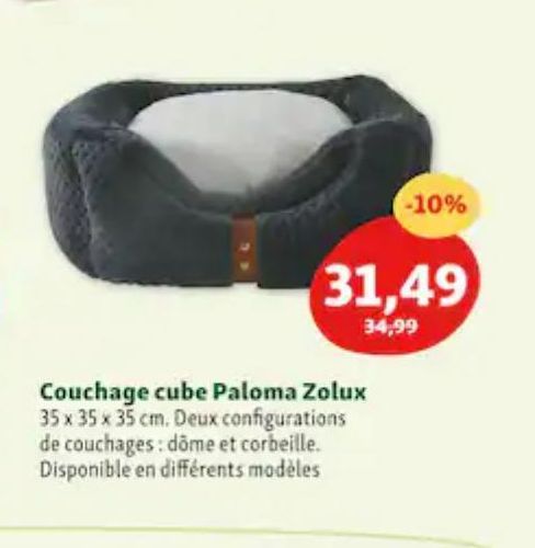 Couchage cube Paloma Zolux