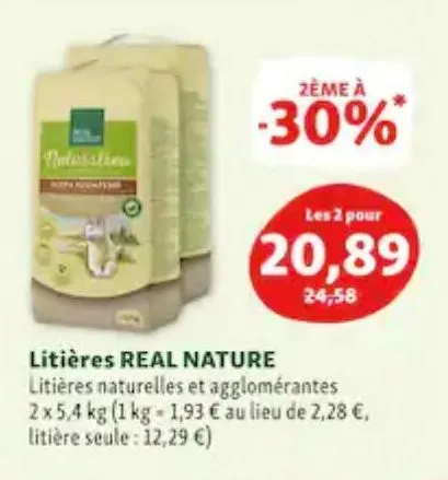 litières real nature