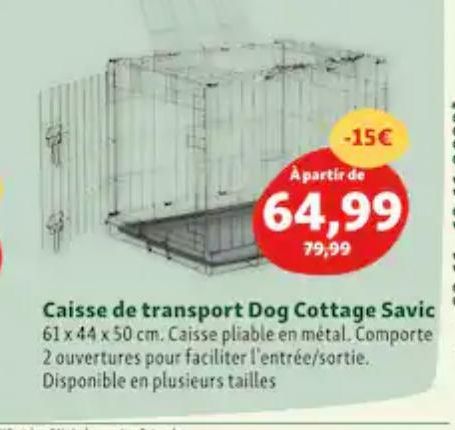 Caisse de transport Dog Cottage Savic