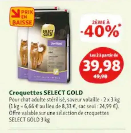 croquettes select gold