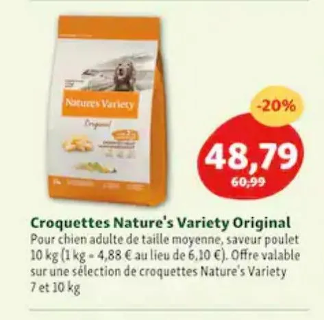 croquettes nature´s variety original