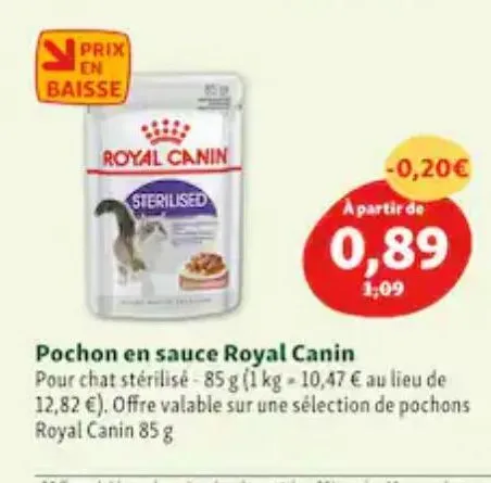 pochon en sauce royal canin