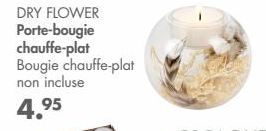 DRY FLOWER Porte-bougie chauffe-plat  Bougie chauffe-plat non incluse  4.95  