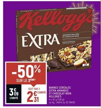 chocolat noir Kellogg's