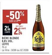 bière blonde Leffe