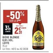 bière blonde Leffe