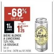 bière blonde la goudale