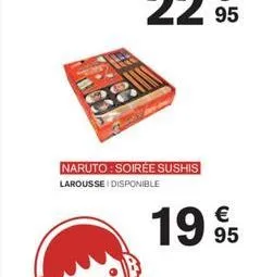 naruto: soirée sushis  larousse i disponible  1995 
