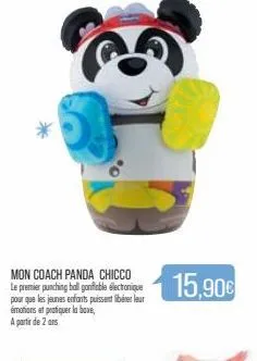 mon coach panda chicco le premier punching ball gonfiable electronique pour que les jeunes enfants puissent libérer leur émotions et pratiquer la boxe,  a partir de 2 ans  15,90€ 