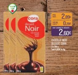 chocolat noir Cora