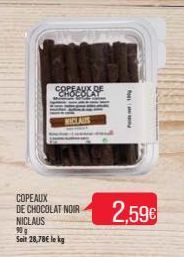 copeaux de chocolat 