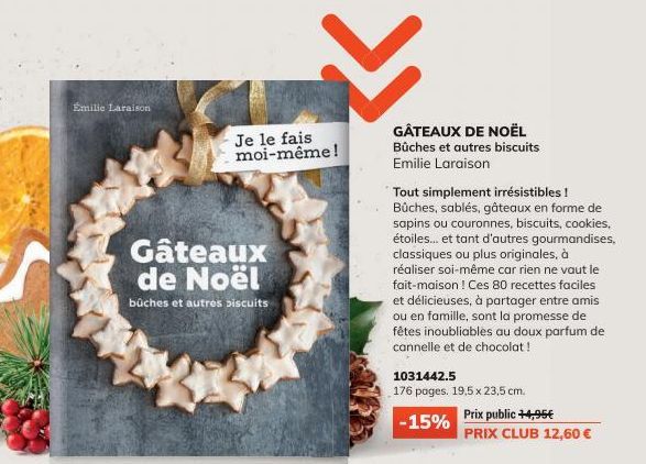 gâteaux de Noël 