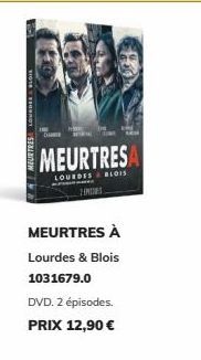 MEURTRES À Lourdes & Blois  1031679.0  DVD. 2 épisodes.  PRIX 12,90 €  MEURTRESA  LOURDES BLOIS 