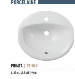 PRIMÉA | 25.90 €  L. 52 x L 45,5 x H. 19 cm 